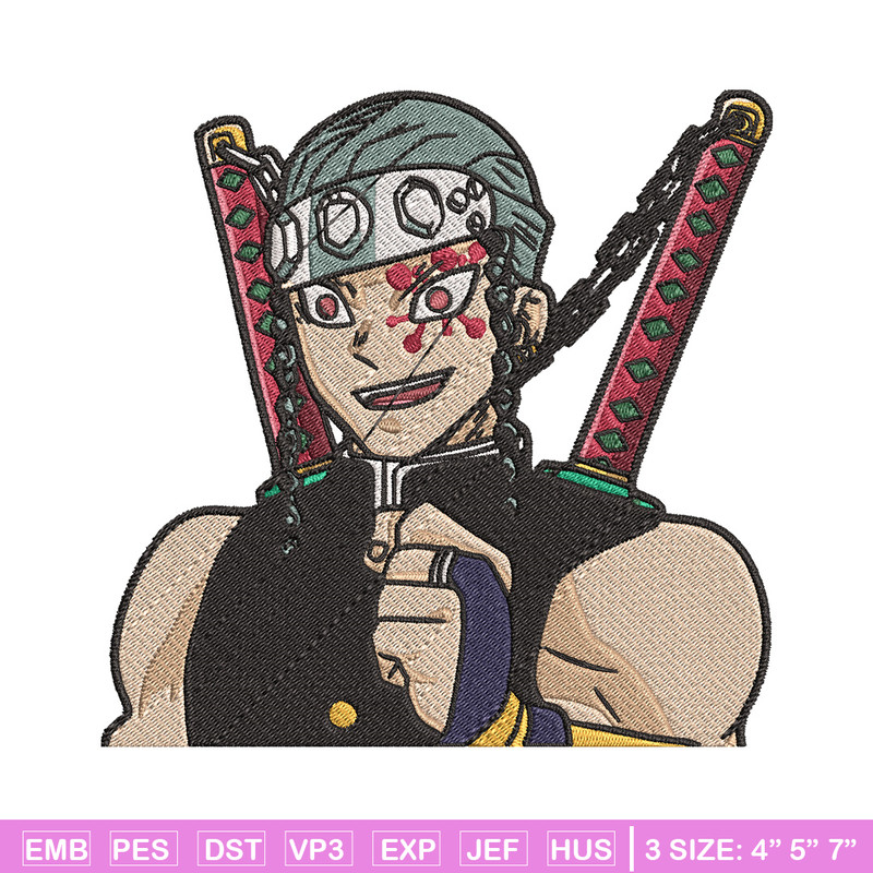 Tengen smile embroidery design, Tengen embroidery, Anime design, Embroidery shirt, Embroidery file, Digital download.jpg