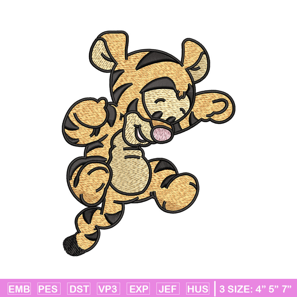 Tigger embroidery design, Pooh disney embroidery, Embroidery file, Embroidery shirt, Emb design, Digital download.jpg
