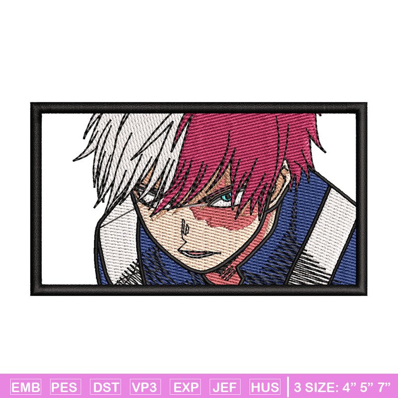 Todoroki box embroidery design, Mha embroidery, Embroidery shirt, Embroidery file, Anime design, Digital download.jpg