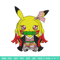 Pikachu Nezuko Demon embroidery design, Pokemon embroidery, logo design, anime design, anime shirt, Digital download.jpg