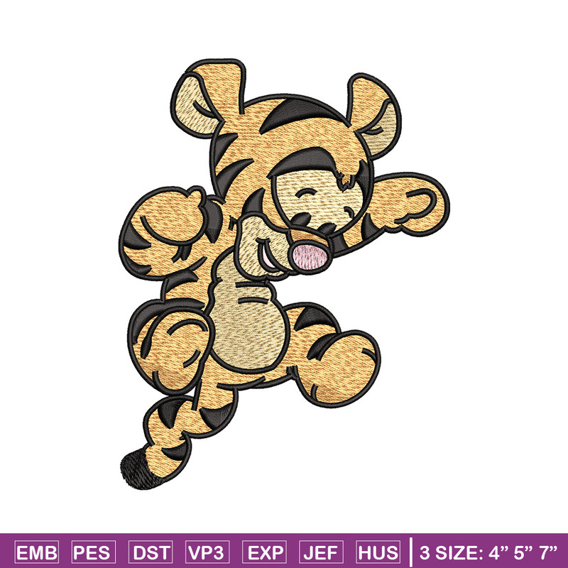 Tigger embroidery design, Pooh disney embroidery, Embroidery file, Embroidery shirt, Emb design, Digital download.jpg