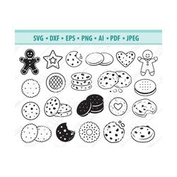 cookies svg, baking svg, christmas cookie svg, chocolate chip cookies svg, tasty bakery svg, gingerbread man svg, holida