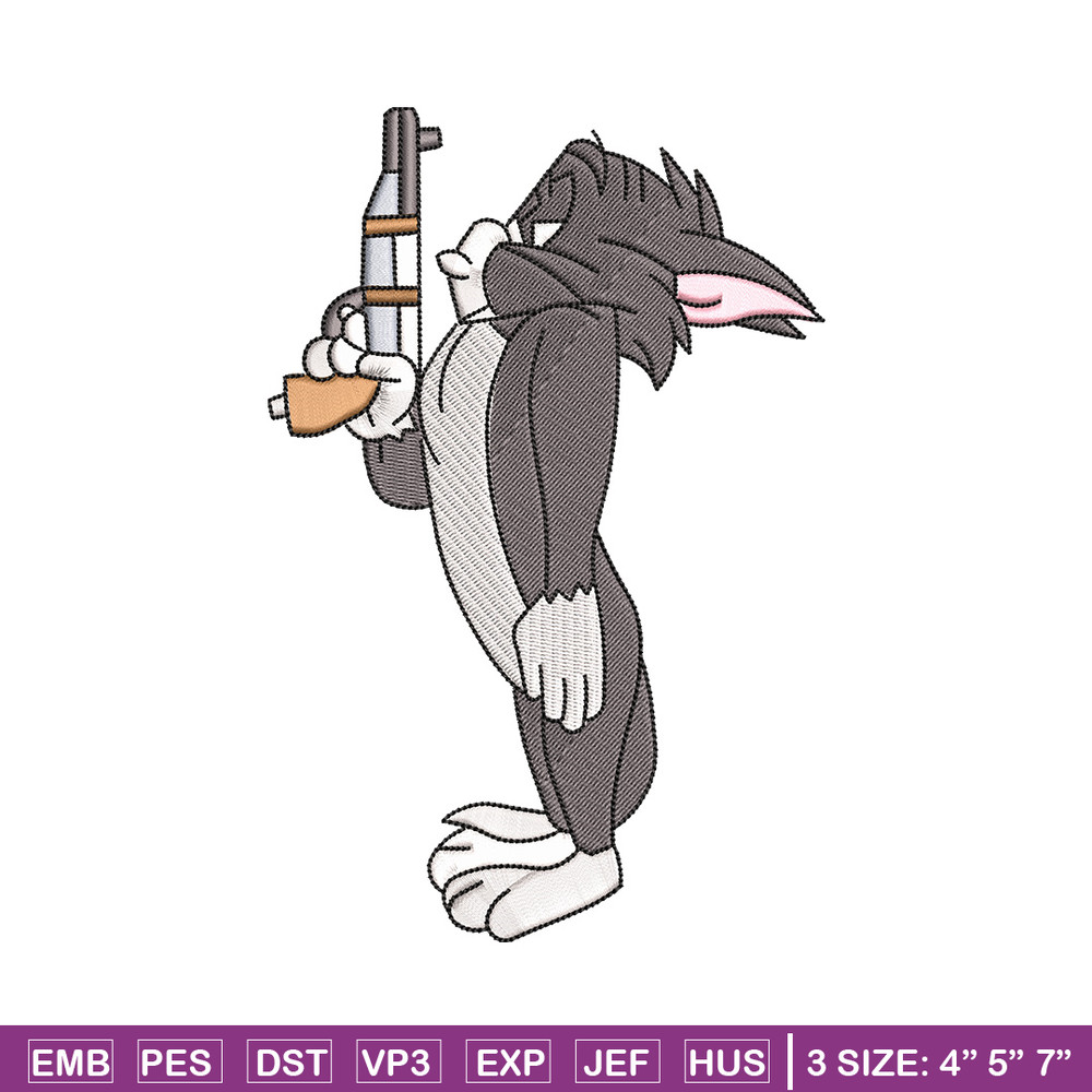 Tom gun embroidery design, Tom and jerry embroidery, Emb design, Embroidery shirt, Embroidery file, Digital download.jpg