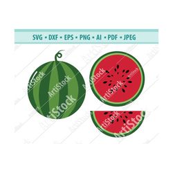 watermelon svg, watermelon cut file, watermelon clipart, split watermelon slice dxf, summer svg, fruit svg, seeds svg, s