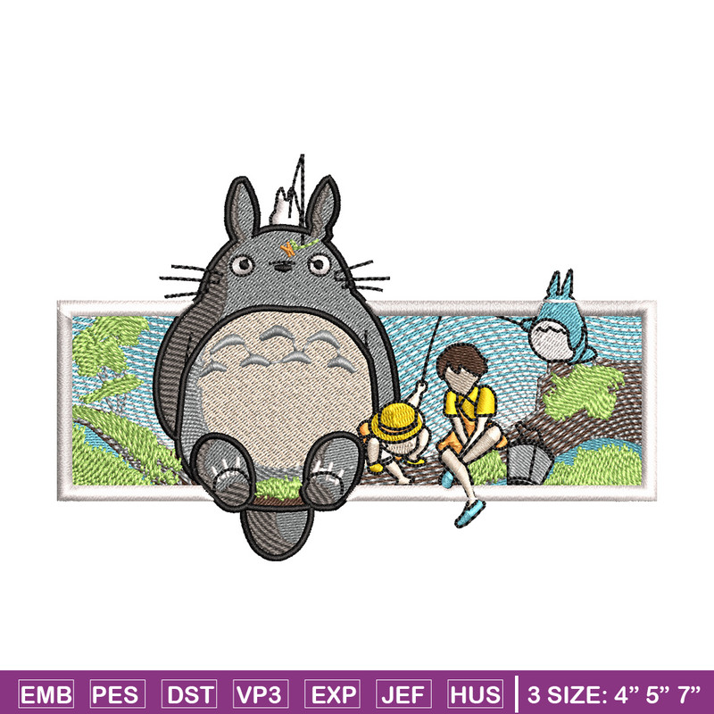 Totoro embroidery design, Studio Ghibli embroidery, Nike design, Embroidery shirt, Embroidery file, Digital download.jpg