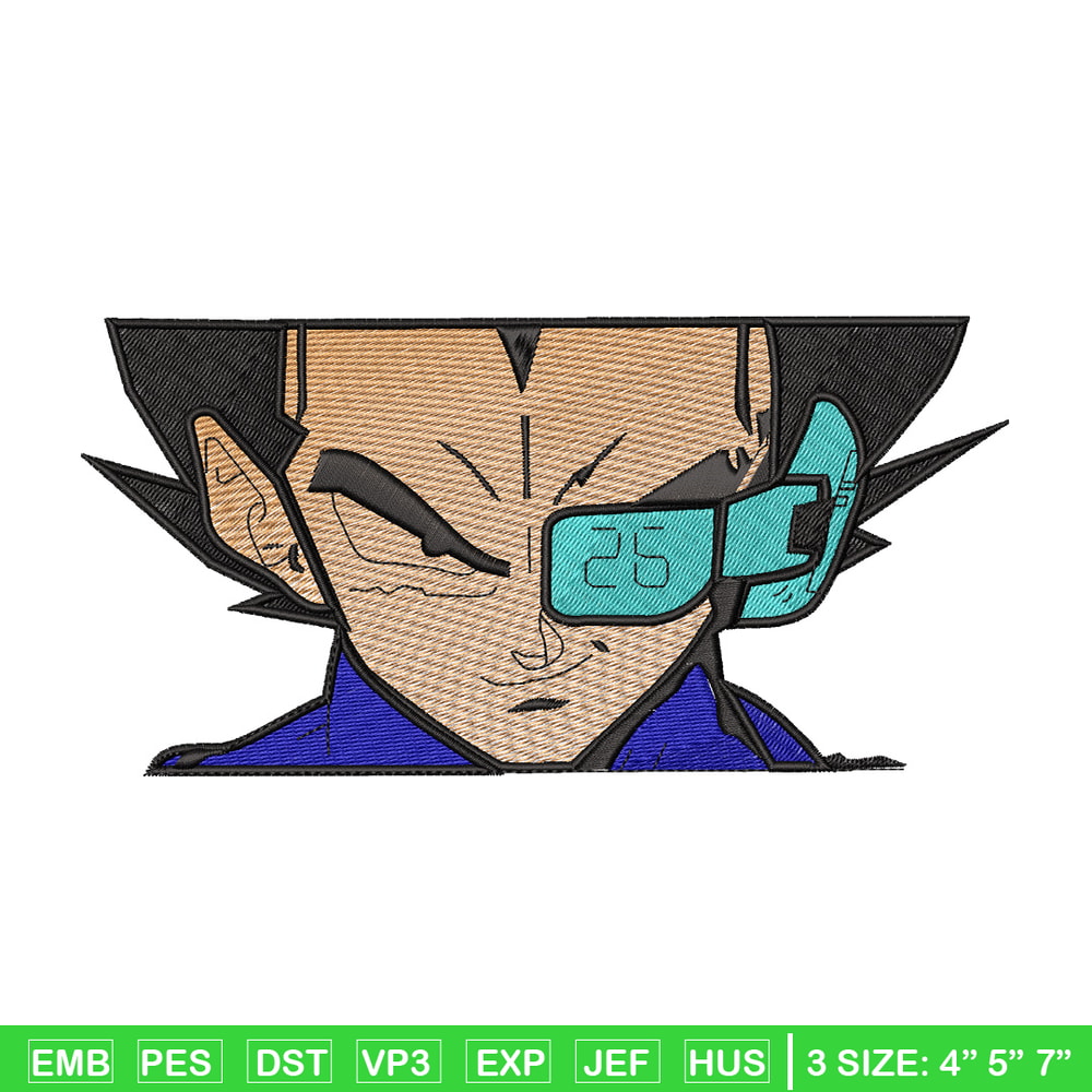 Vegeta eyes embroidery design, Dragonball embroidery, Anime design, Embroidery shirt, Embroidery file,Digital download.jpg