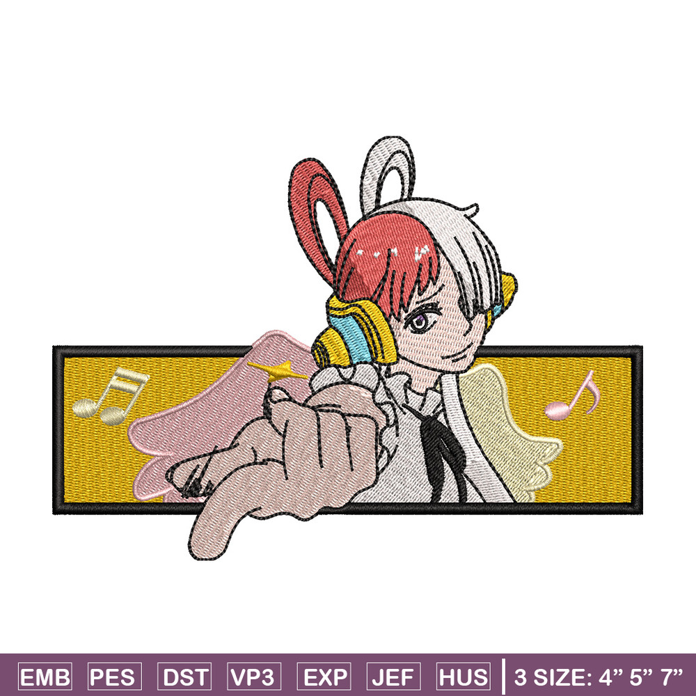 Uta box embroidery design, One piece embroidery, Anime design, Embroidery shirt, Embroidery file, Digital download.jpg