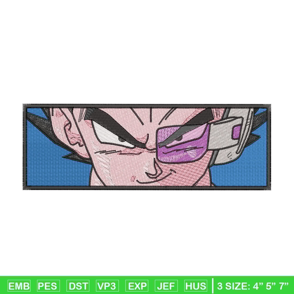 Vegeta sensor embroidery design, Dragonball embroidery, Anime design, Embroidery shirt, Embroidery file,Digital download.jpg