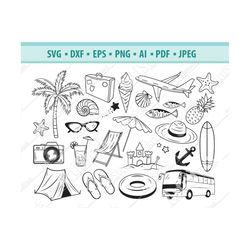 travel svg bundle, sea rest svg, surfing svg, tourism svg, palm svg, summer weekend svg, world travel clipart, traveling