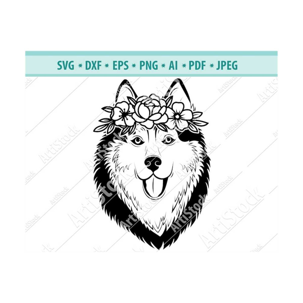 MR-12102023192853-dog-svg-dog-with-flower-crown-svg-dog-cut-file-husky-svg-image-1.jpg