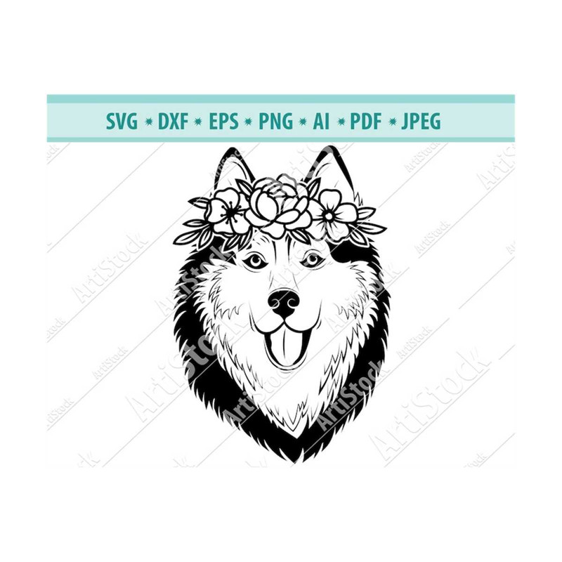 MR-12102023192853-dog-svg-dog-with-flower-crown-svg-dog-cut-file-husky-svg-image-1.jpg