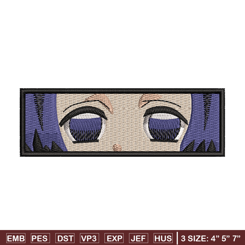 Shinobu Eyes embroidery design, Kimetsu no Yaiba embroidery, anime design, embroidery file, Digital download.jpg