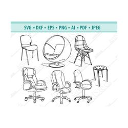 chair, chair svg, chair decal, chair clipart, chairs, chairs svg, chairs clipart, chairs svg file, chairs svg bundle, ch