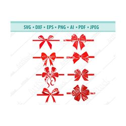 bow svg, ribbon svg, christmas bow svg, christmas ribbon svg, bow bundle svg, christmas svg, present svg, red bow svg, b