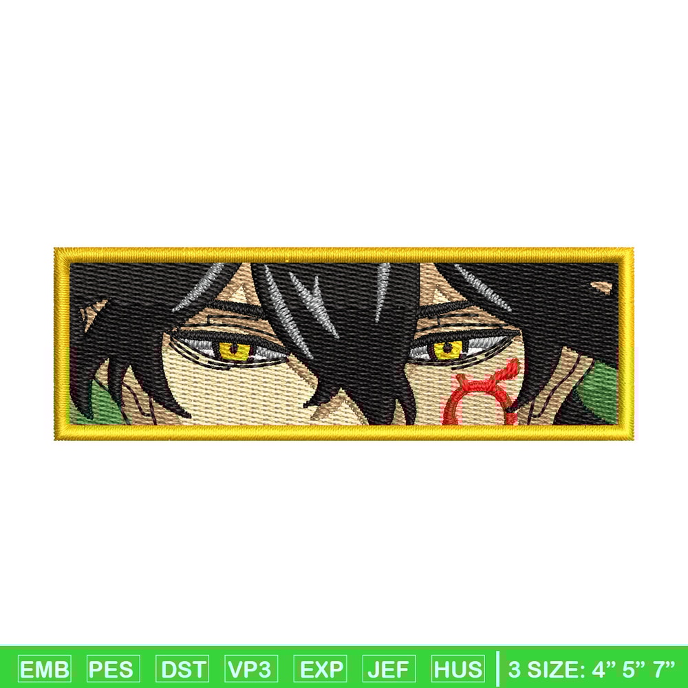 Yuno eyes embroidery design, Black clover embroidery, Anime design, Embroidery shirt, Embroidery file, Digital download.jpg