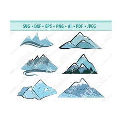 mountain sgv , nature svg, mountain clipart, mountain silhoutte, mountain vector, printable, cut files,cricut,digital fi