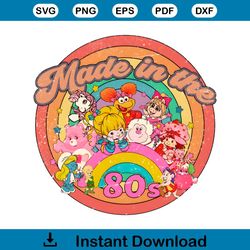 made in the 80s retro character cartoon strawberry png file