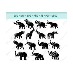 elephants svg bundle, elephant svg, elephants silhouette, svg files, elephant head svg, cricut cut files, silhouette cut