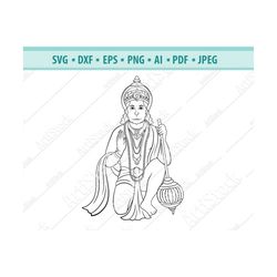 goddess hanuman svg, god hanuman svg, hindu goodness svg, indian god svg, hinduism svg, religion symbol, hanuman clipart