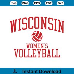 Wisconsin Badgers Womens Volleyball Pick A Player SVG File