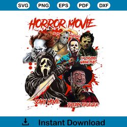 scary movie halloween horror characters png download