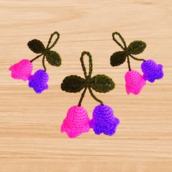 DIY Crochet Pattern, transform Bag Handles with Elegant Lily Valley Design, Unique Chic Decor, crochet flowers pattern,