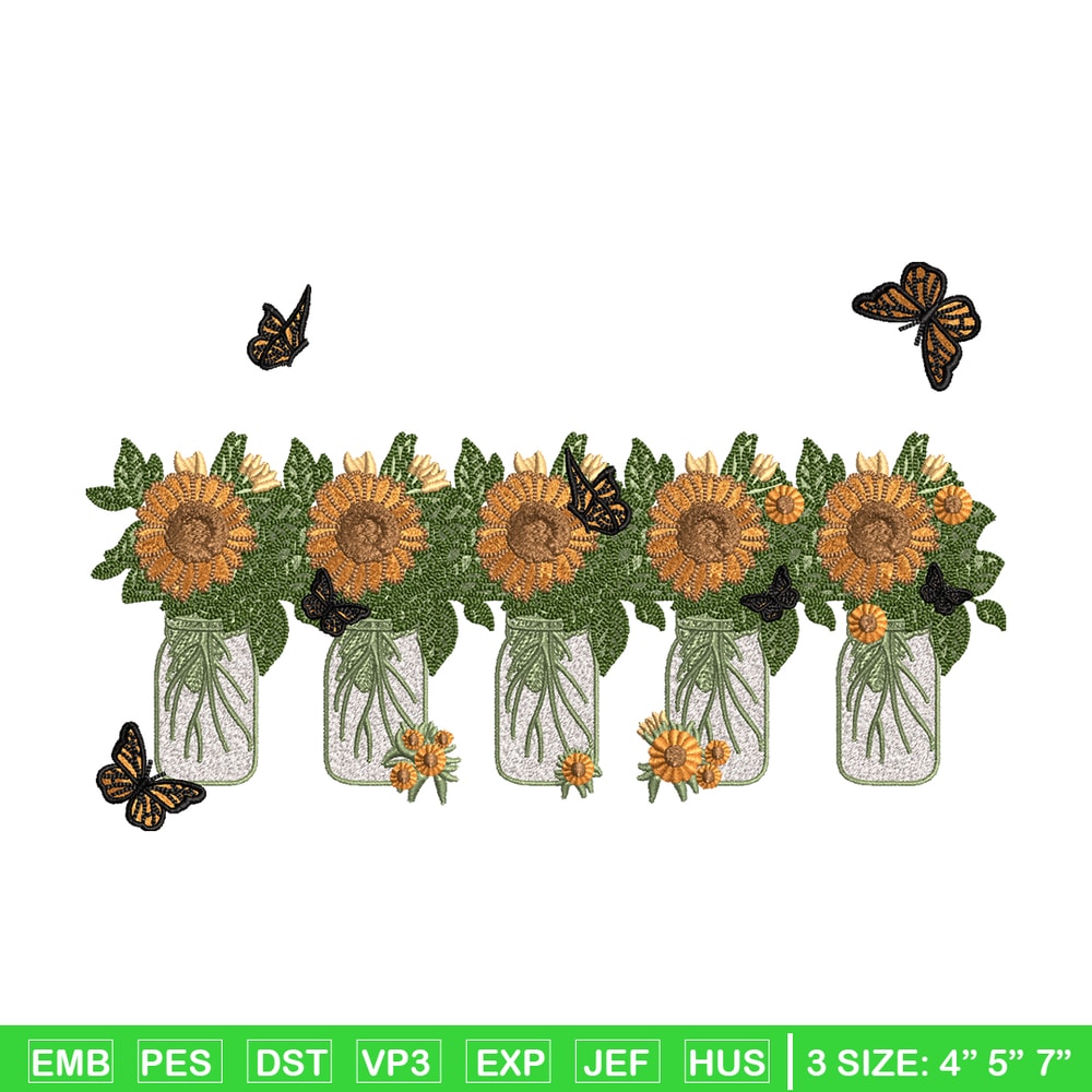 Sunflowers embroidery design, Sunflowers embroidery, flowers design, embroidery file, logo shirt, Digital download.jpg