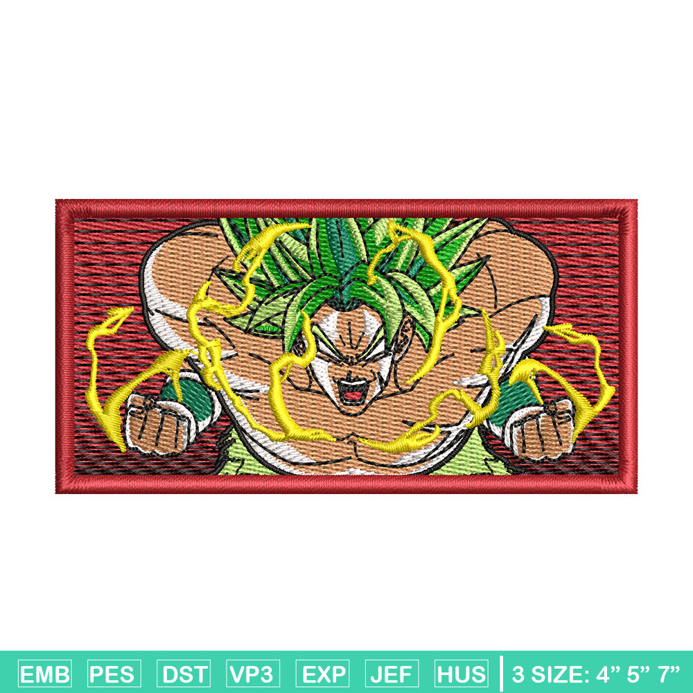Super Broly embroidery design, Dragon Ball embroidery, anime design, embroidery file, anime shirt, Digital download.jpg