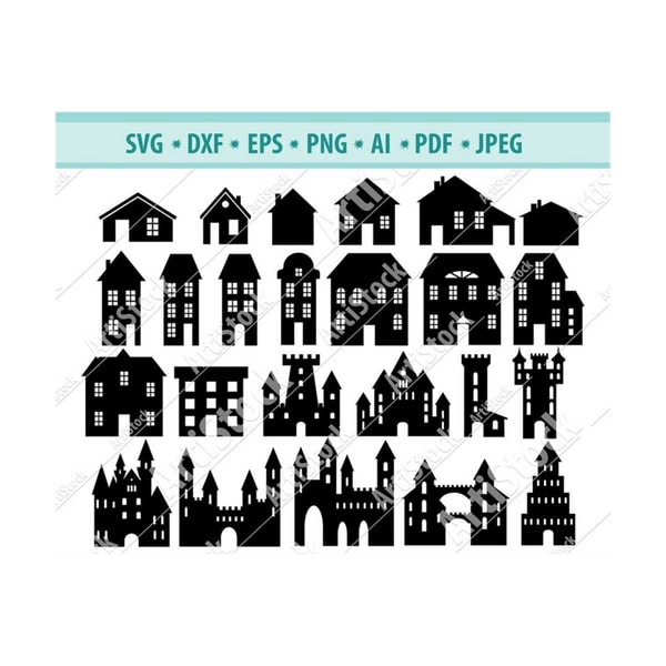 Rustic Building Svg Building Svg File, House svg, Architecture svg, Castle Svg, - Inspire ...