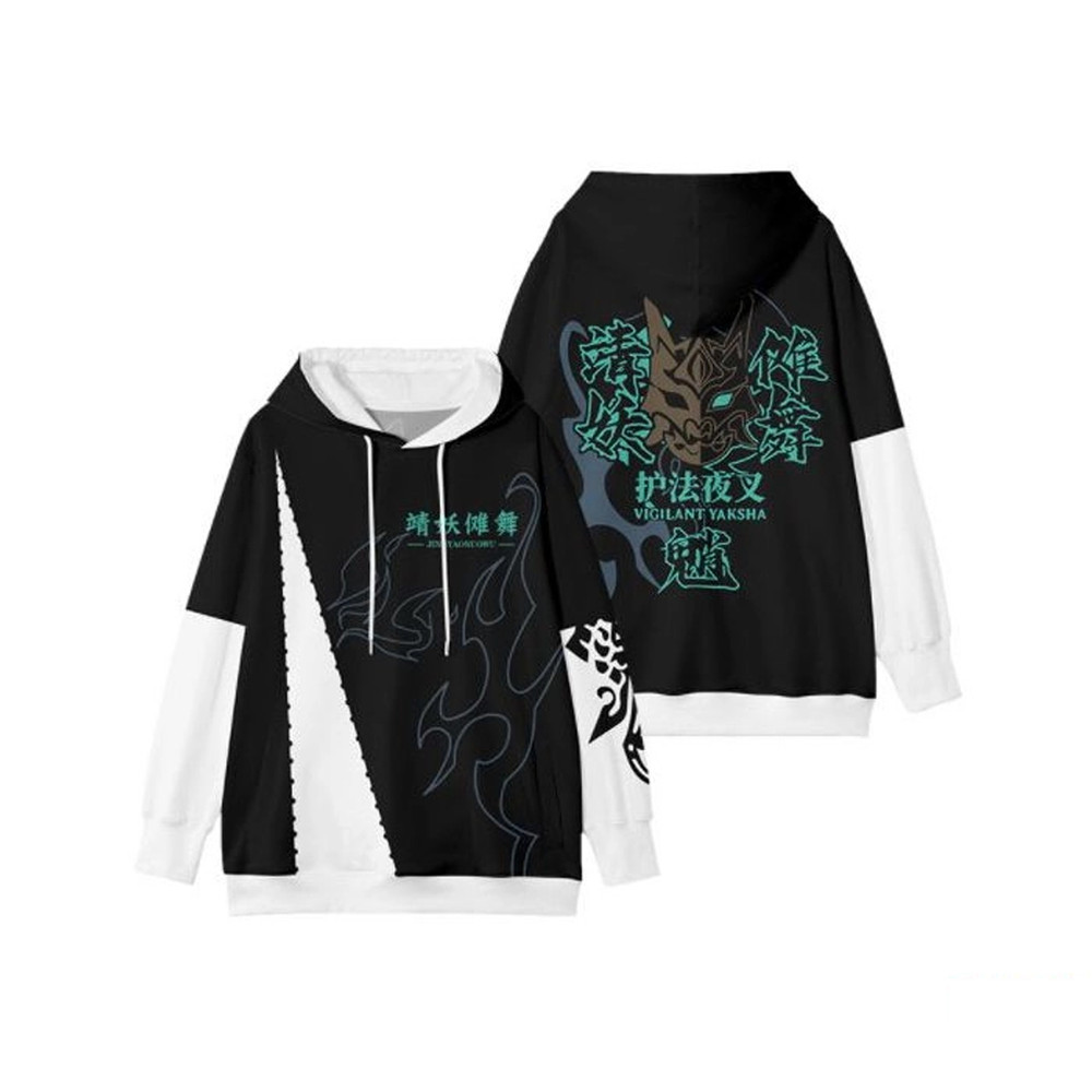 Xiao Genshin Impact All Over Print 3D Hoodie Zip Hoodie, Xiao Genshin Impact Hoodie 3D Zip Hoodie Fleece Hoodie