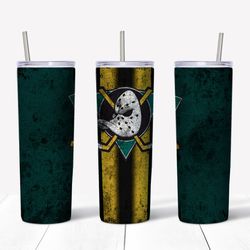 anaheim mighty ducks tumbler png - sports tumbler design - straight design 20oz/ 30oz skinny tumbler png - png file