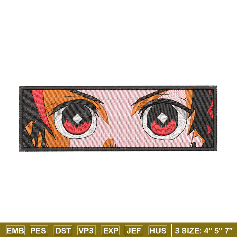 Tanjiro Eyes embroidery design, Kimetsu no Yaiba embroidery, anime design, embroidery file, Digital download.jpg