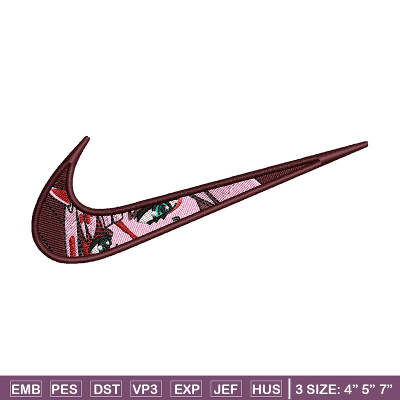 Zero two nike embroidery design, Zero two embroidery, Nike design, Embroidery shirt, Embroidery file, Digital download.jpg