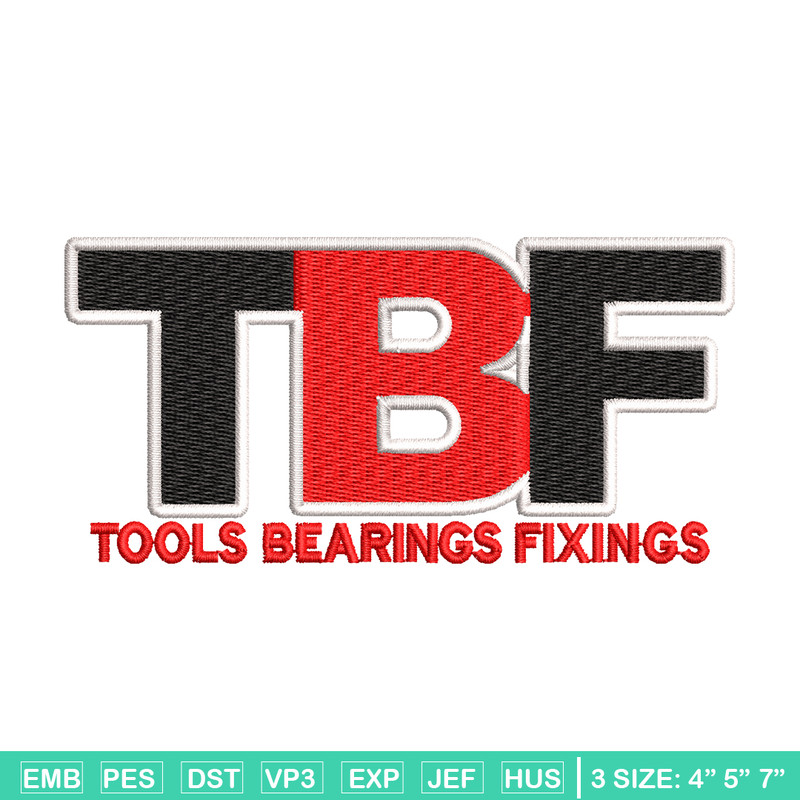 TBF logo embroidery design, TBF logo embroidery, logo design, logo shirt, Embroidery shirt, Instant download.jpg