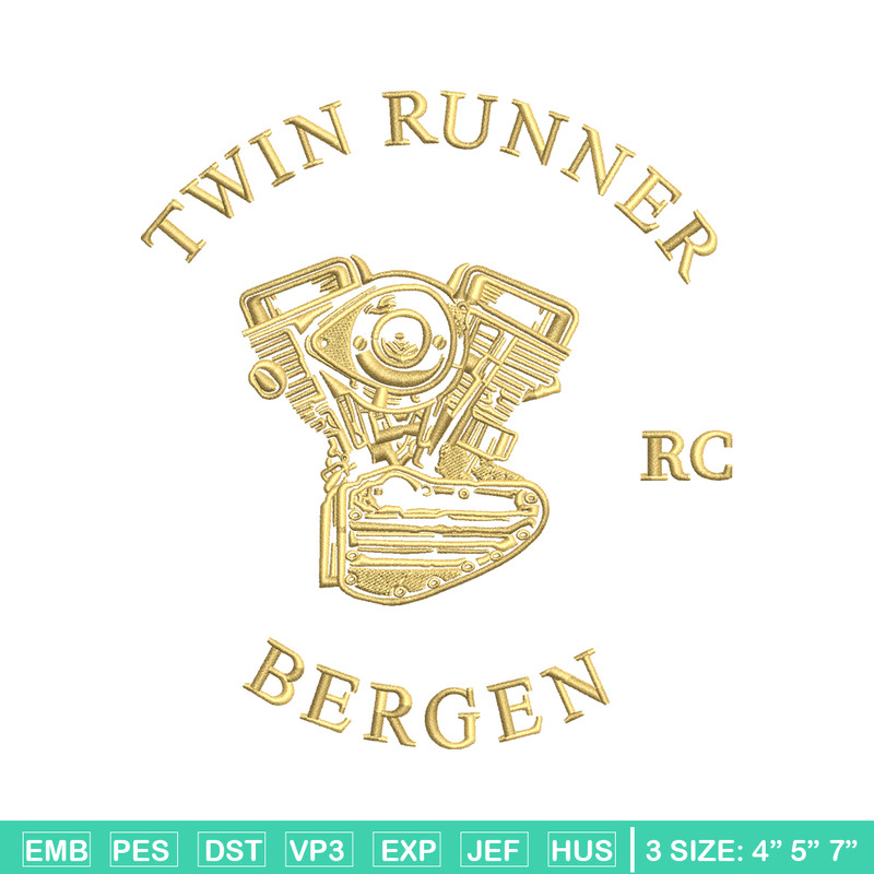 Twin runner logo embroidery design, Twin runner logo embroidery, Embroidery shirt, logo design, Instant download.jpg
