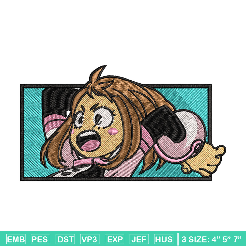 Uraraka Ochako embroidery design, My hero academia embroidery, Logo design, anime design, anime shirt, Digital download.jpg