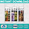 Horror Movies Characters Tumbler, Halloween Tumbler PNG, 20oz Skinny Tumbler, Scary Tumbler Wrap, Sublimation Designs (47).jpg