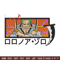 Zoro scythe embroidery design, One Piece embroidery, embroidery file, anime design, anime shirt, Digital download.jpg