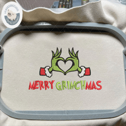 merry christmas green monster embroidery design, happy christmas embroidery machine file, movie christmas embroidery design for shirt, christmas 2023 embroidery file