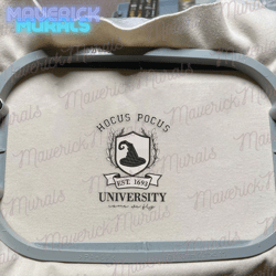 Hocus Pocus University Embroidery, Happy Halloween Embroidery, Hocus Pocus Embroidery, Switch Hat Embroidery, Sanderson Embroidery
