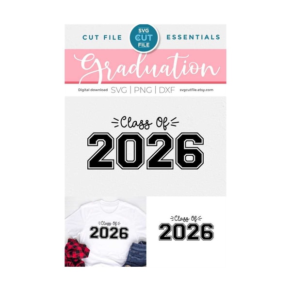 Class of 2026 svg, cute 2026 grad svg, 2026 graduation svg, Inspire
