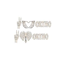 peace love ortho png/jpg, skeleton sublimation, orthopedic shirt png, orthopedic nurse png, orthopedic doctor png, bones