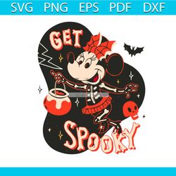 disney minnie mouse skeleton get spooky svg download