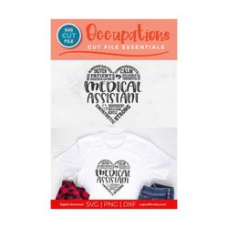 medical assistant svg, ma svg, heart svg, ma life, ma gift idea svg, medical assistant shirt, healthcare coworker svg, c