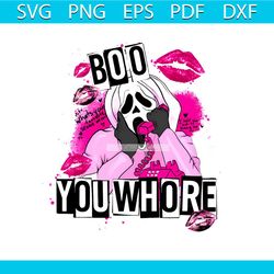 boo you whore horror ghostface png sublimation file