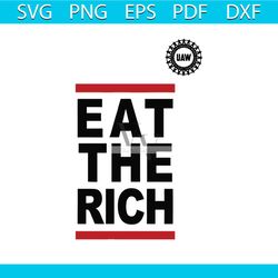 vintage eat the rich uaw united auto workers svg file