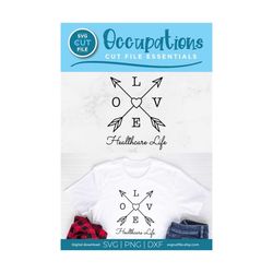 healthcare worker svg, health care worker svg, essential healthcare svg, heart with arrows svg, care worker svg, love li