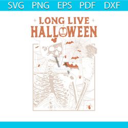 vintage long live halloween disney skeleton svg download