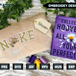 nike x jerry and tom embroidered sweatshirt, inspired brand embroidered sweatshirt, brand embroidered hoodie, inspired brand embroidered crewneck, brand embroidered gift