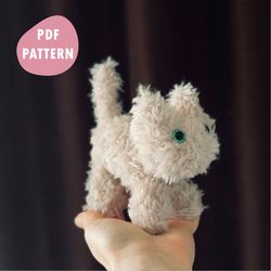 crochet plushie cat pattern amigurumi plush pattern kitten crochet animal pattern toy